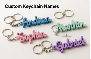 Custom Name Keychains