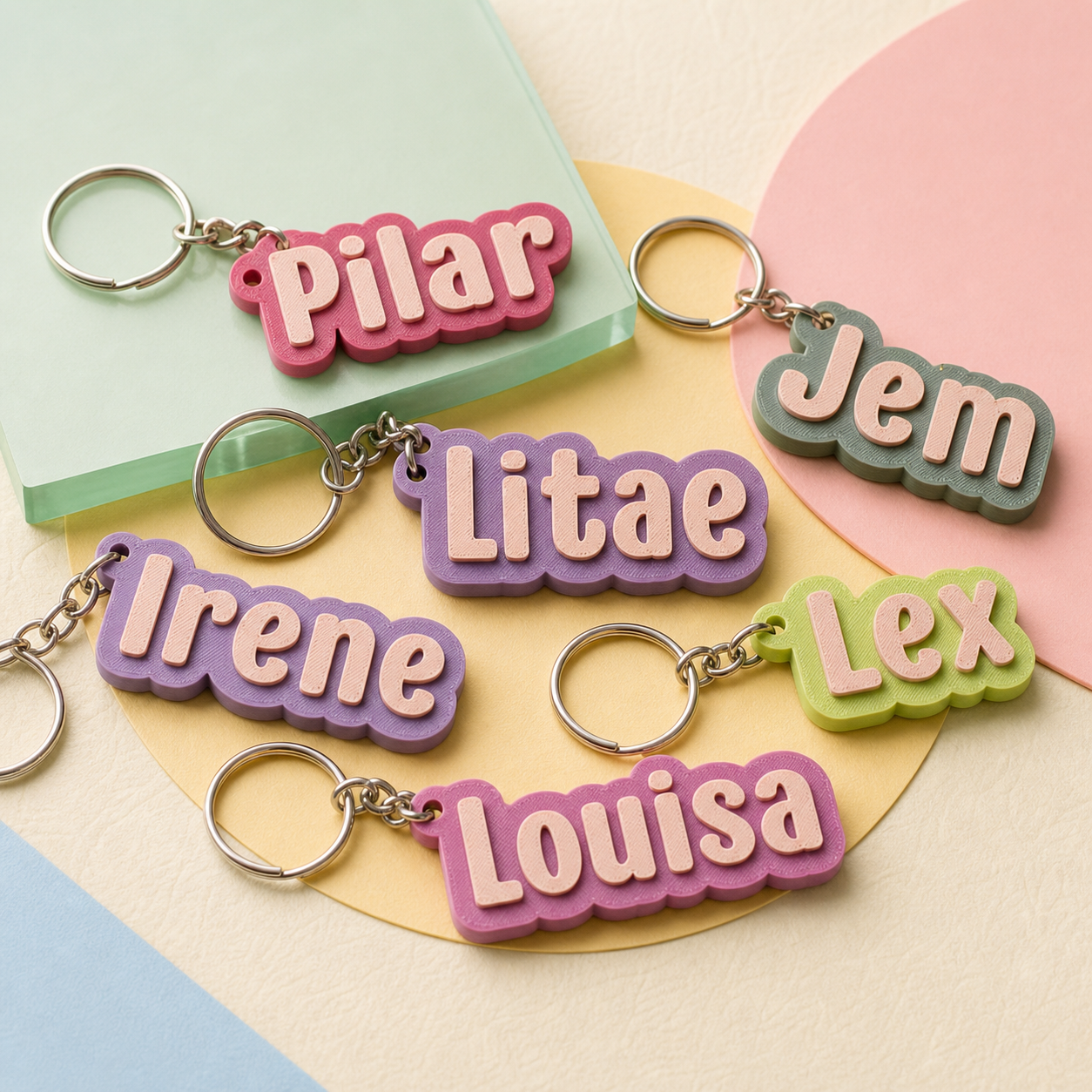 Custom Name Keychains