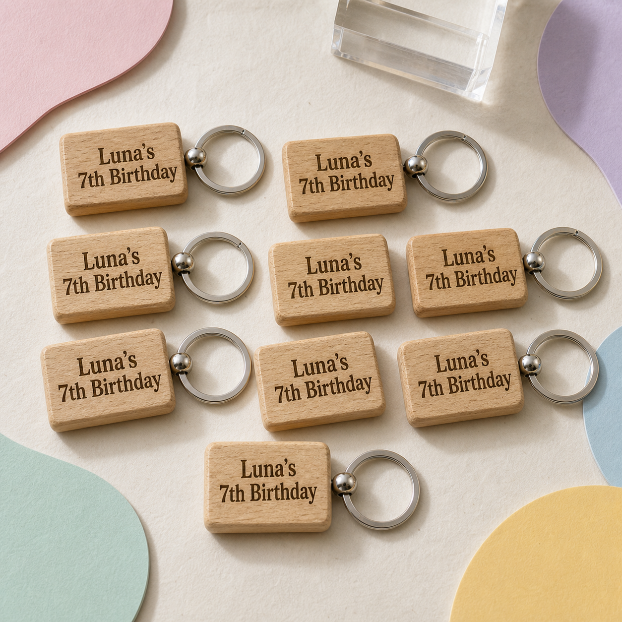 Personalized Wooden Key Chain Holder